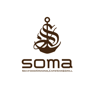SOMA-神戸トアロードのシーフードレストラン&カフェバーのロゴマーク作成
